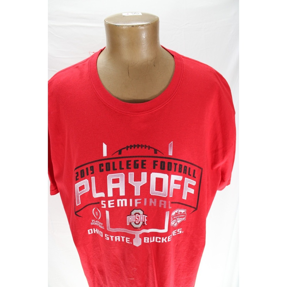 Ohio State Buckeyes College Football Playoff Fiesta Bowl 2019‎ XL Red T-shirt
